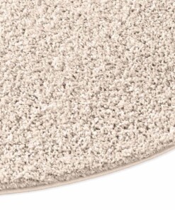 Hochflor Teppich Rund Spectrum - Creme - close up zijkant, thumbnail