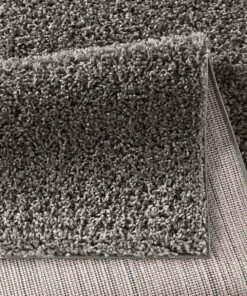 Hochflor Teppich Spectrum - Dunkelgrau - close up vouw, thumbnail Hochflor Teppich Spectrum - Dunkelgrau - close up vouw, thumbnail