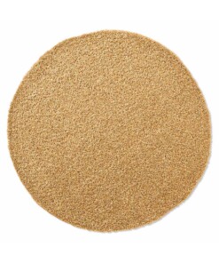 Hochflor Teppich Rund Spectrum - Senfgelb - overzicht boven, thumbnail