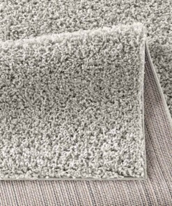 Hochflor Teppich Spectrum - Hellgrau - close up vouw, thumbnail