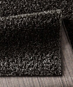 Hochflor Teppich Spectrum - Schwarz - close up vouw, thumbnail