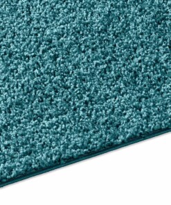 Hochflor Läufer Spectrum - Türkis - close up zijkant, thumbnail