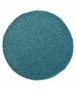 Hochflor Teppich Rund Spectrum - Smaragdgrün - overzicht boven, thumbnail