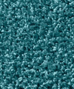 Hochflor Teppich Rund Spectrum - Türkis - close up materiaal, thumbnail