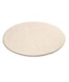 Flauschiger Teppich Rund Loft - Creme (waschbar 30°C) - overzicht schuin, thumbnail