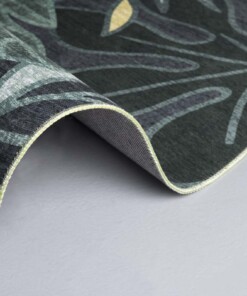 Teppich Rund Urban Jungle - Grün - close up rol, thumbnail