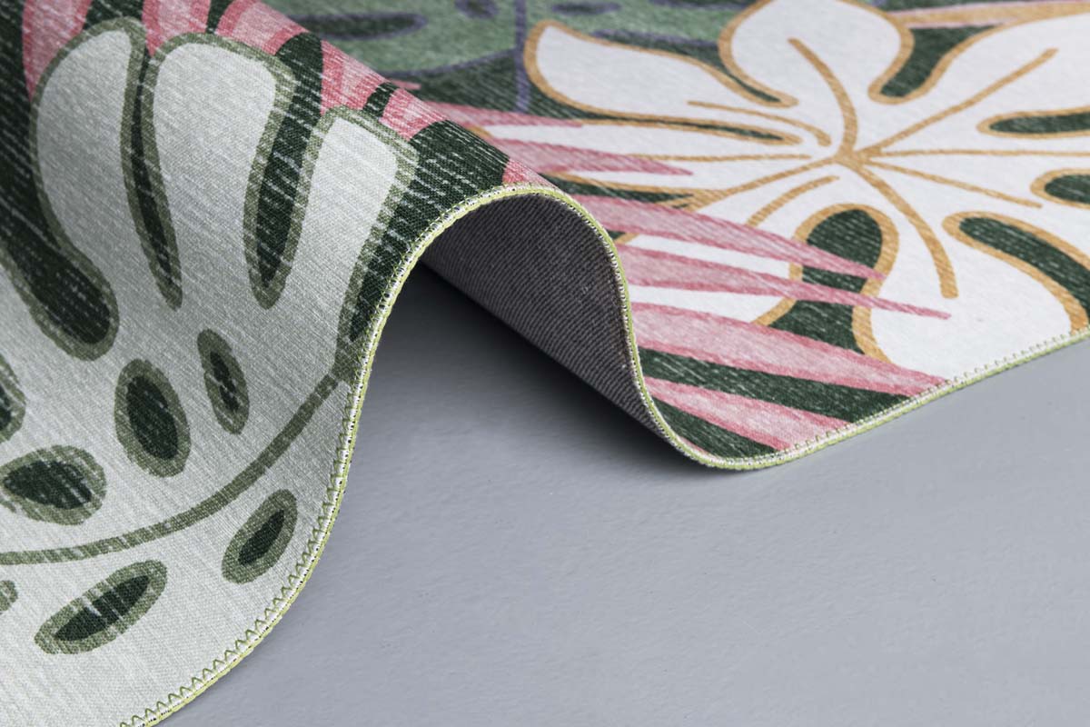 Teppich Urban Jungle - Grün - close up rol Teppich Urban Jungle - Grün - close up rol