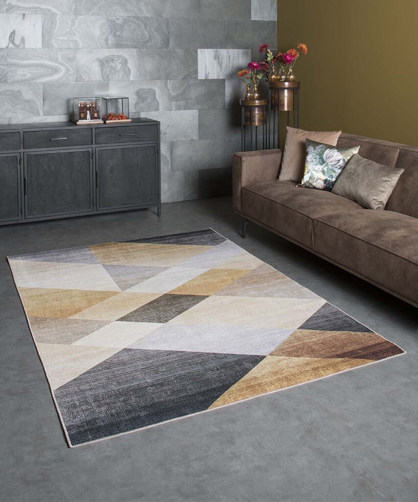 Teppich Gold Braun