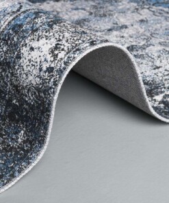 Vintage Teppich Nostalgia No. 1 - Blau - close up rol, thumbnail