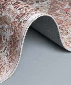 Vintage Teppich Nostalgia No. 3 - Orange - close up rol, thumbnail