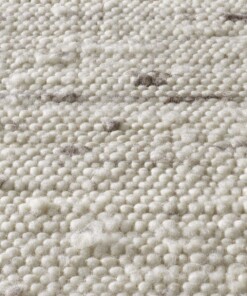 Wollläufer Hangewebt Oslo - Creme/Grau - close up materiaal, thumbnail Wollläufer Hangewebt Oslo - Creme/Grau - close up materiaal, thumbnail