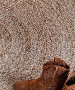 Jute Teppich Rund Pure - Natural