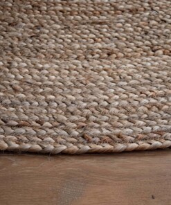 Jute Teppich Rund Pure - Natural