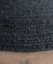 Jute Teppich Rund Pure - Schwarz [special edition]