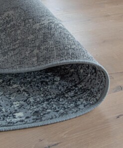 Vintage Teppich Rund Antiq - Grau