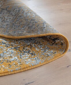 Vintage Teppich Rund Antiq - Senfgelb Vintage Teppich Rund Antiq - Senfgelb