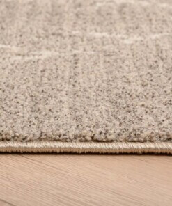 Berber Teppich Beni Ouarain Sufian - Hellgrau/Creme - close up zijkant, thumbnail Berber Teppich Beni Ouarain Sufian - Hellgrau/Creme - close up zijkant, thumbnail