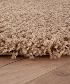 Hochflor Teppich Rund Shaggy Grand - Beige