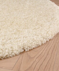 Hochflor Teppich Rund Shaggy Grand - Creme