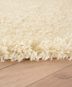 Hochflor Teppich Rund Shaggy Grand - Creme