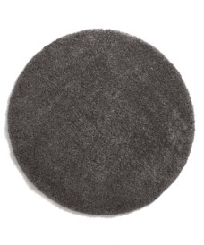 Hochflor Teppich Rund Shaggy Grand - Dunkelgrau - overzicht boven, thumbnail Hochflor Teppich Rund Shaggy Grand - Dunkelgrau - overzicht boven, thumbnail