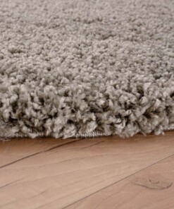 Hochflor Teppich Rund Shaggy Grand - Hellgrau Hochflor Teppich Rund Shaggy Grand - Hellgrau