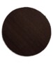 Wollteppich Rund Lett - Dunkelbraun - overzicht boven, thumbnail