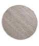 Wollteppich Rund Lett - Hellgrau - overzicht boven, thumbnail