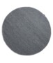 Wollteppich Rund Lett - Stahlblau - overzicht boven, thumbnail