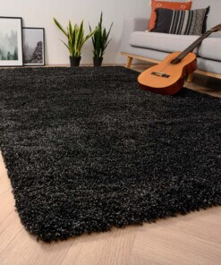 Hochflor Teppich Shaggy Grand - Anthrazit