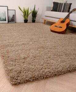 Hochflor Teppich Shaggy Grand - Beige