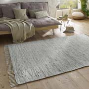 Teppiche Handgewebt Wollteppich 100% Baumwolle Fischgräten Design Teppich Multi 