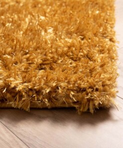 Hochflor Teppich Posh - Gold - close up hoek, thumbnail Hochflor Teppich Posh - Gold - close up hoek, thumbnail