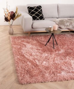 Hochflor Teppich Posh - Rosa - sfeer, thumbnail