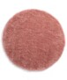 Hochflor Teppich Rund - Cozy Shaggy - Rosa - overzicht boven, thumbnail