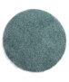 Hochflor Teppich Rund Shaggy Trend - Smaragdgrün - overzicht boven, thumbnail