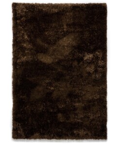 Hochflor Teppich Posh - Braun - overzicht boven, thumbnail