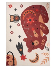 Kinderteppich Bär - Happy Dreams Bunt - overzicht boven, thumbnail