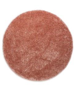 Hochflor Teppich Rund Posh - Rosa - overzicht boven, thumbnail
