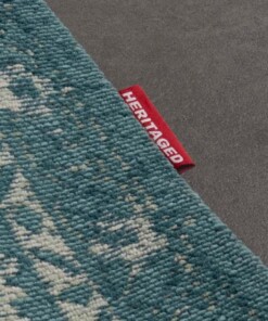 Vintage Teppich - Nomad - Blau Grau - close up, thumbnail