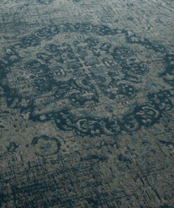 Vintage Teppich - Traditions - Blau Grau - close up, thumbnail