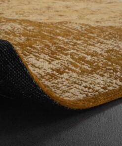 Vintage Teppich - Village - Senfgelb - close up, thumbnail