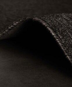 Schlingenteppich Quadratisch Lush - Anthrazit - close up, thumbnail