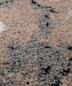 Hochflor Teppich Rund Marble Artisan - Beige - close up materiaal, thumbnail