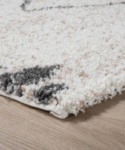 Hochflor Läufer Berber Artisan - Weiß/Grau - close up hoek, thumbnail Hochflor Läufer Berber Artisan - Weiß/Grau - close up hoek, thumbnail