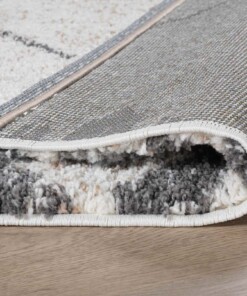 Hochflor Läufer Berber Artisan - Weiß/Grau - close up vouw, thumbnail Hochflor Läufer Berber Artisan - Weiß/Grau - close up vouw, thumbnail