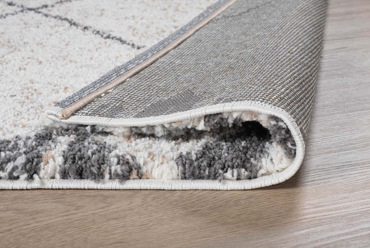 Hochflor Läufer Berber Artisan - Weiß/Grau - close up vouw Hochflor Läufer Berber Artisan - Weiß/Grau - close up vouw