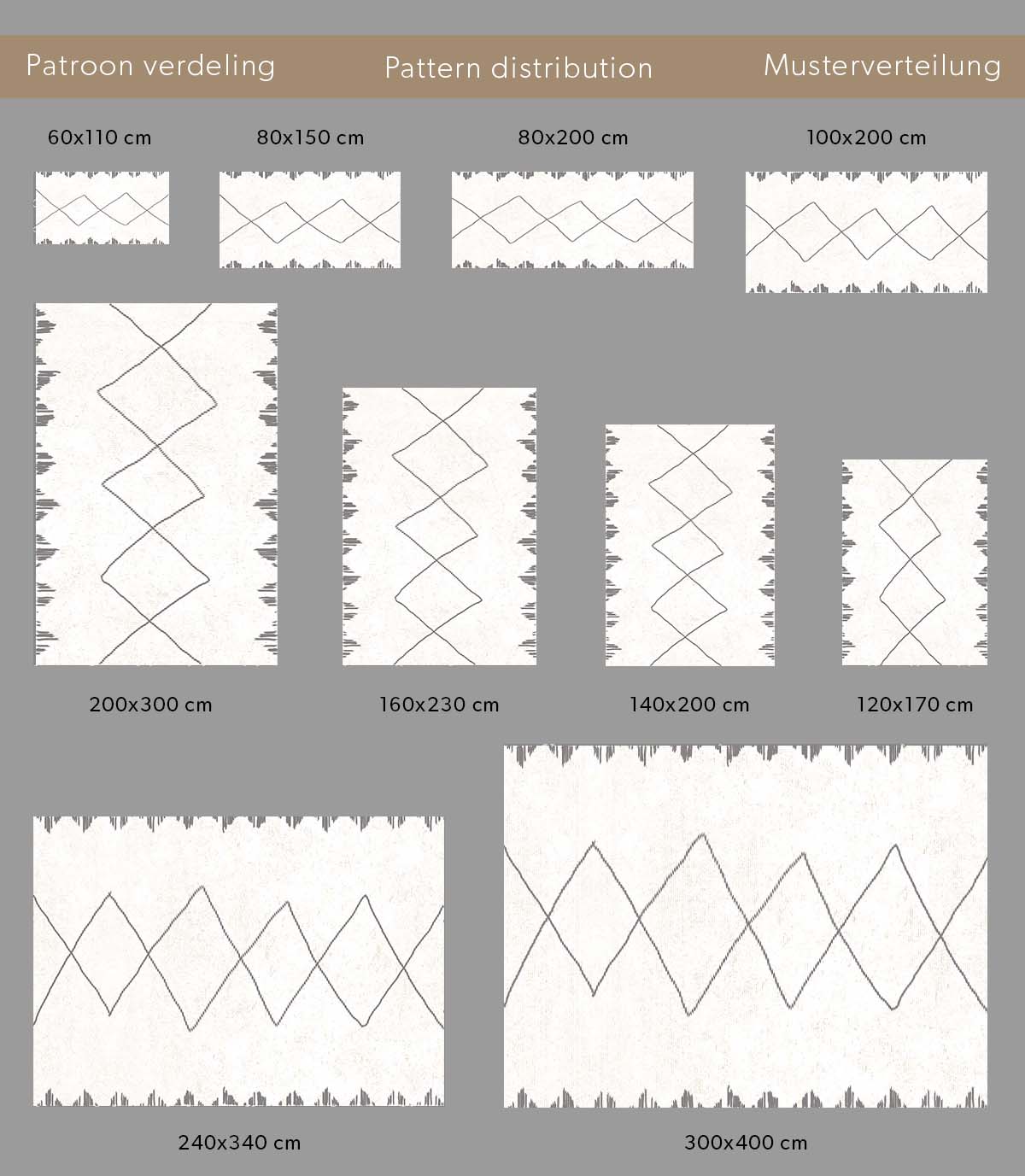 Hochflor Läufer Berber Artisan - Weiß/Grau Hochflor Läufer Berber Artisan - Weiß/Grau