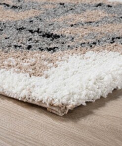 Hochflor Läufer Marble Artisan - Beige - close up hoek, thumbnail