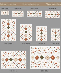 Boho Teppich Hochflor Artisan - Weiß/Bunt Boho Teppich Hochflor Artisan - Weiß/Bunt